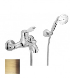 PB Nostalgisk badblandare med handduschset Brons