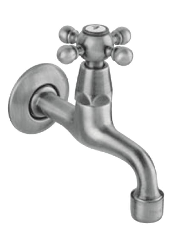 PB klassisk väggfontänkran med stjärnknopp kallvatten matt svart 1208952981