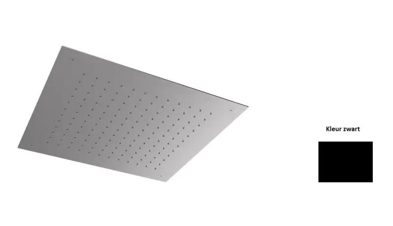 SB Square 316 Takdusch inbyggnad 38x38cm matt svart 1208952989