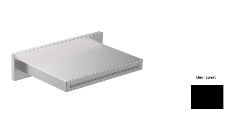 SB Square vattenfallutlopp matt svart