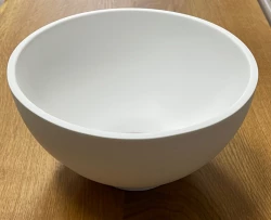 Solid S liten tvättställskärl i Solid Surface, rund, 20 x 20 x 11 cm, mattvit, 1208953267