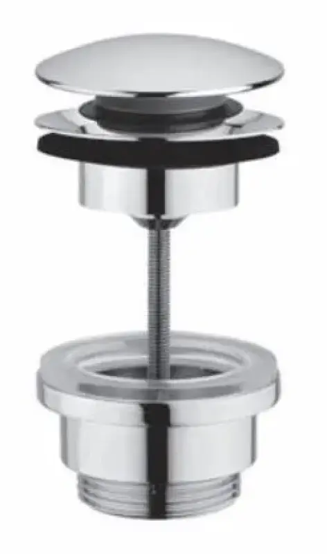 PB Unix tvättställspropp 1 1/4 avstängningsbar push up click clack krom 1208953283