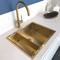 Lorreine 3415SP-Gold Luxe 1,5 dubbla hoar diskbänk PVD Guld guld 3415cm 1208953417