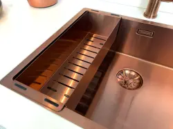 Lorreine 1534SP Koppar Luxe rostfritt stål 1,5 en och en halv diskho PVD Koppar 1534cm 1208953420