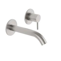 SB Round 316 inbyggd tvättställsblandare rostfritt stål 132 mm