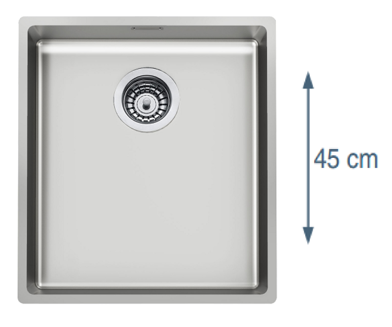 Foster L45 Special 45 cm lång rostfri diskho 40 x 45 cm undermontering 1208953742