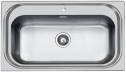Foster 900 Stor Rostfri Diskho 86,5 x 50,5 cm med Kranhål Uppbyggnad 1208953748
