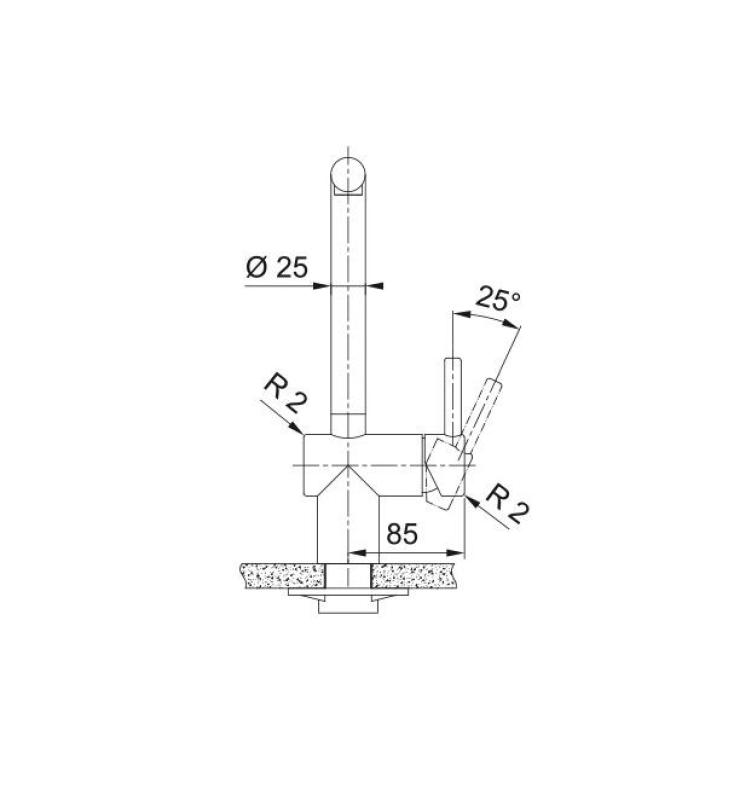 Franke koppar Kökskran Atlas Neo med utdragbar pip pvd koppar 115.0628.208