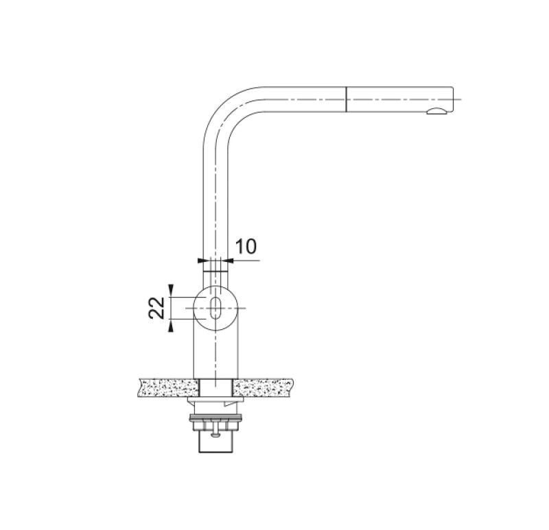 Franke borstad svart sensor Köksblandare Atlas Neo med utdragbar pip 115.0625.527