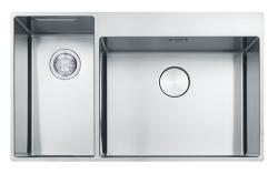 Franke Box Center BWX220-54-27 rostfri diskho höger med skärbräda knivset och trådkorg 86x51cm 127.0587.644