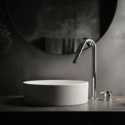 Waterrevolution Flow 2-håls tvättställsblandare krom med hög V 120mm pip T1122V01