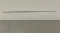 SB Rubinetterie matt vit corian solid surface inbyggd fyrkantig regndusch takduschhuvud 40cm 1208954083