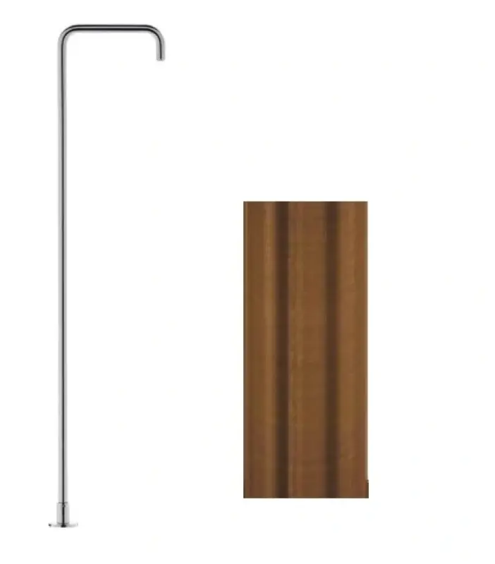 Waterevolution Flow Fristående tvättställsblandare Utloppsrör PVD Borstad koppar T1.676.CP.E