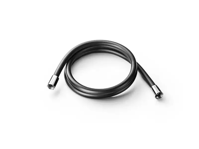 SB Round Duschset matt svart inbyggd komplett