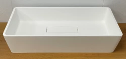 Solid-S City Monteringshandfat, mattvit, 62 x 32 cm, med dold avlopp 1208954250