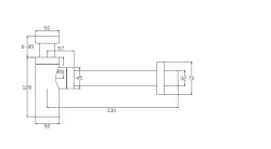 Waterevolution design-sifon krom SIF101