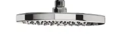 Waterevolution Flow takdusch 250mm matt svart T164325PR