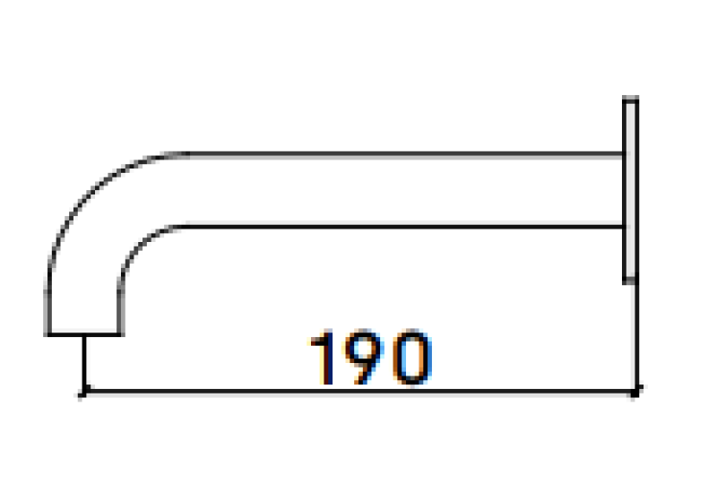 Waterevolution Flow badpip 19 cm PVD borstad koppar T167119CPE