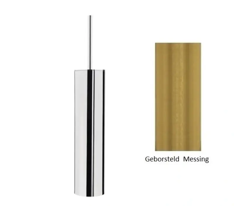 Vattenrevolution Deep toalettborstset stående borstad mässing A240LE