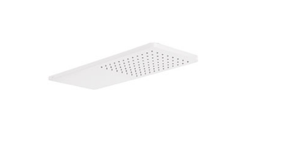 Huvuddusch Tres Vägg 21x55 cm Runda Hörn Matt Vit 29990307BM
