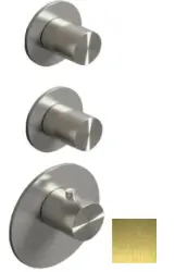 SB 316 ESTETIK Runt Inbyggd termostatblandare med 4 utgångar/ 2x stopp- och omkastarventil PVD borstad guld 1208954958