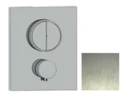 SB Push Square Inbyggd termostatblandare med tryckknappsomkopplare och volymkontroll i rostfritt stål 1208955123