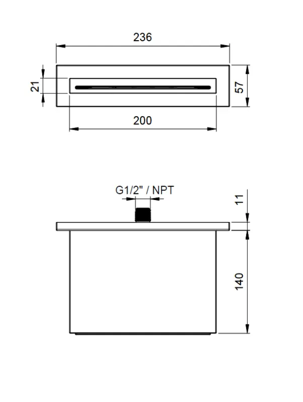 SB 316 Vattenfallsutlopp PVD koppar 1208955336
