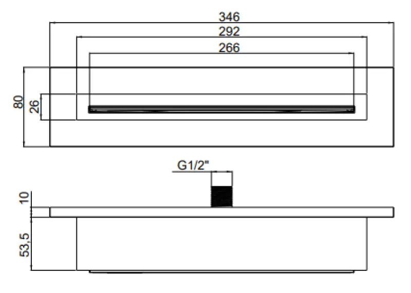 SB Vattenfall 316 badkar utlopps inbyggnad helt i rostfritt stål 1208955342
