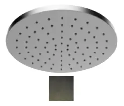 SB Round 316 Regndusch huvuddusch 25 cm PVD gun metal 1208955349