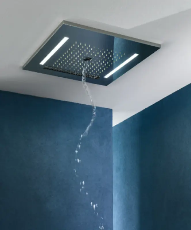 SB Wire-Twist Regndusch inbyggnad med kromoterapibelysning matt svart 1208955378