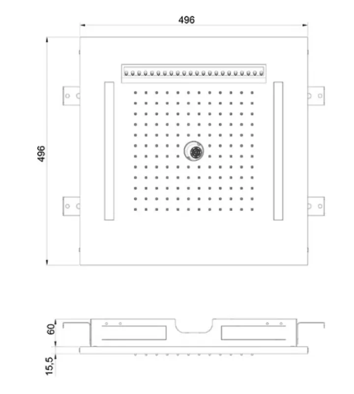 SB Wire-Twist Inbyggd Regndusch med kromoterapibelysning PVD Gun Metal 1208955382