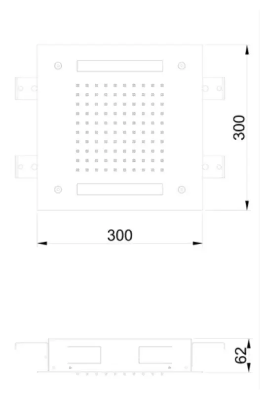 SB Easy Färgterapi Regndusch Inbyggd 30x30cm PVD Gun Metal 1208955432