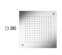 SB Square Chromotherapy Regndusch inbyggnad PVD Gun Metal 1208955466