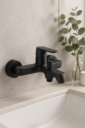 Aquadesign Tours badrumsblandare, mattsvart