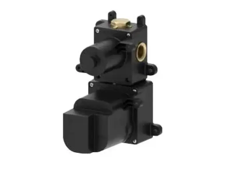 SB Round Duschset borstat rostfritt stål 316 inbyggd komplett