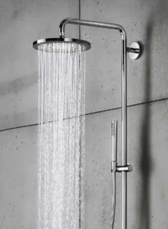 SB Rund Mässing Regndusch Huvuddusch 20 cm Krom 1208955602