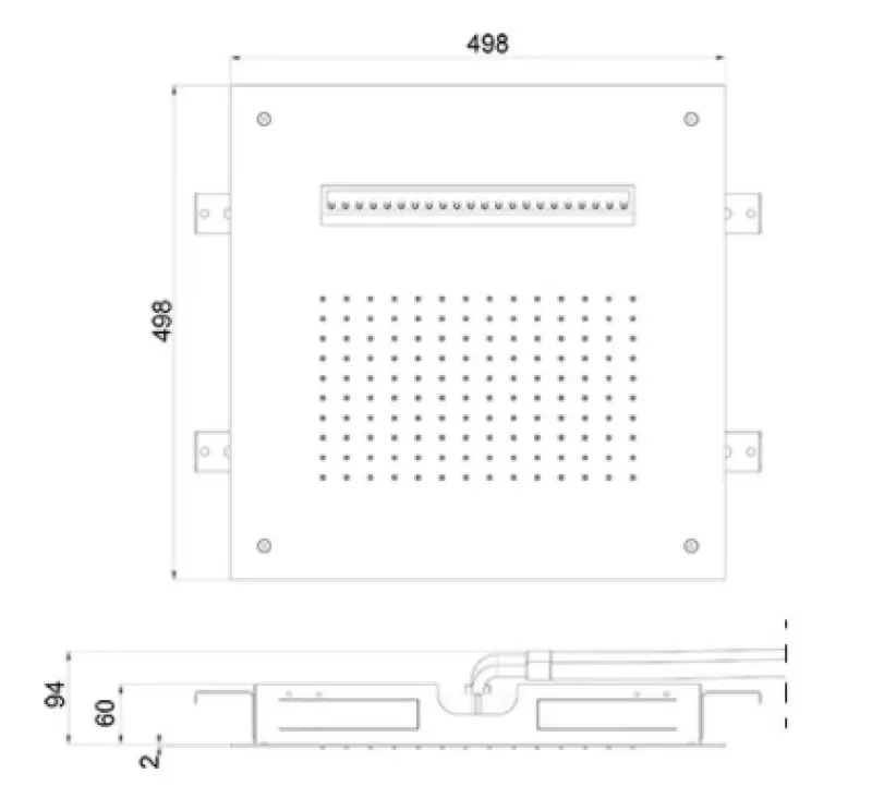 SB Wire Temptation XL Inbyggd Regndusch 2-stråls PVD Koppar 1208955676