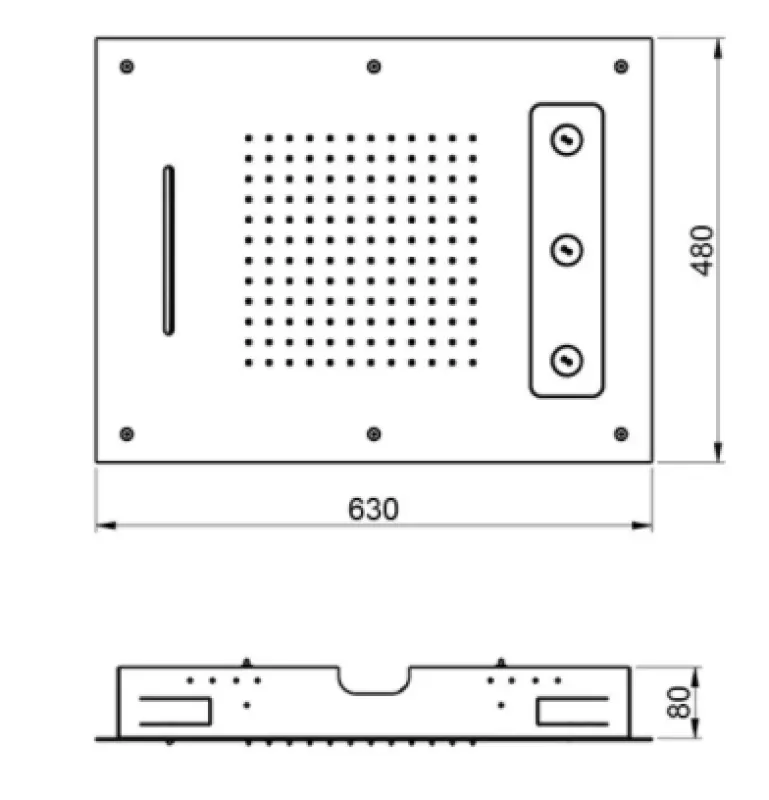 SB Spin Temptation inbyggd regndusch med 3-spray PVD Guld 1208955692