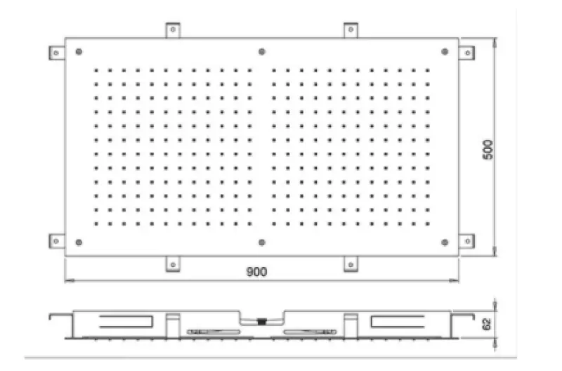 SB Temptation Inbyggd Rektangulär Takdusch 900x500mm Fullständigt Rostfritt Stål 1208955700