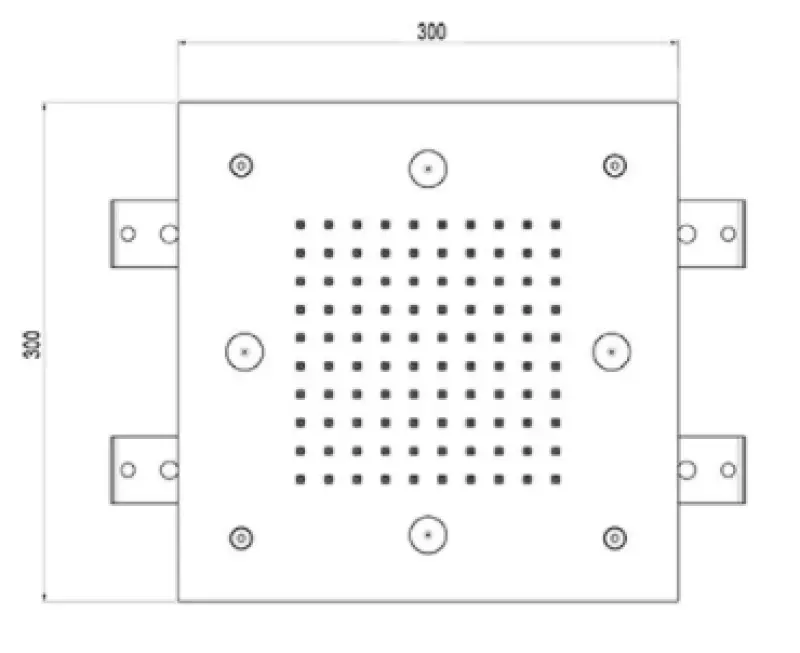 SB Mist Temptation Inbyggd Regndusch Fyrkantig 2-stråls 30x30cm Helt i Rostfritt Stål 1208955716