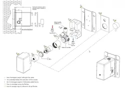 Waterevolution Flow inbyggd duschset med termostat regndusch och handdusch borstad ljusguld PVD