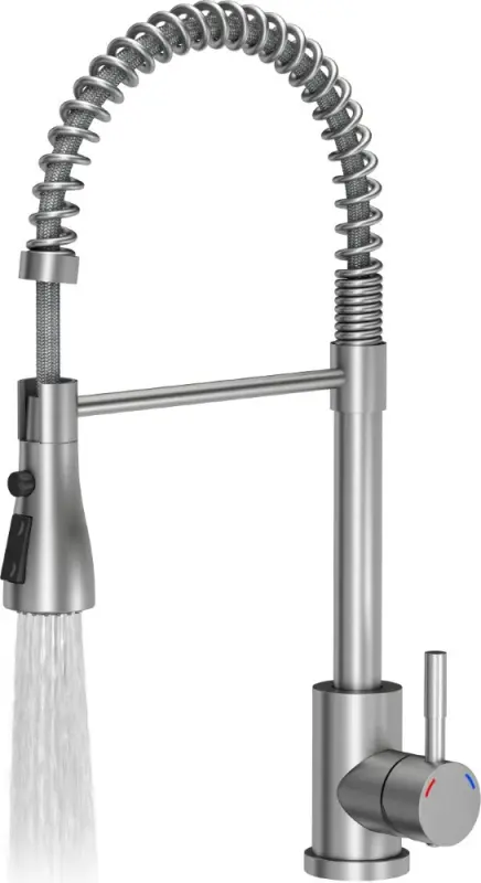 Quadri Derby köksblandare med flexibel pip och dusch med 2 stråltyper ROSTFRI 1208955916