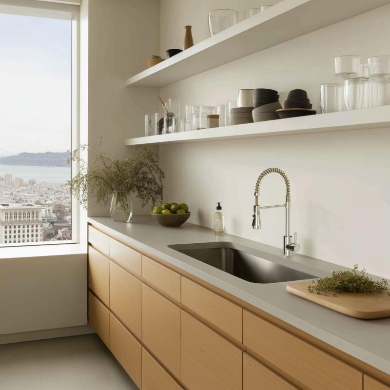 Quadri Derby köksblandare med flexibel pip och dusch med 2 stråltyper ROSTFRI 1208955916