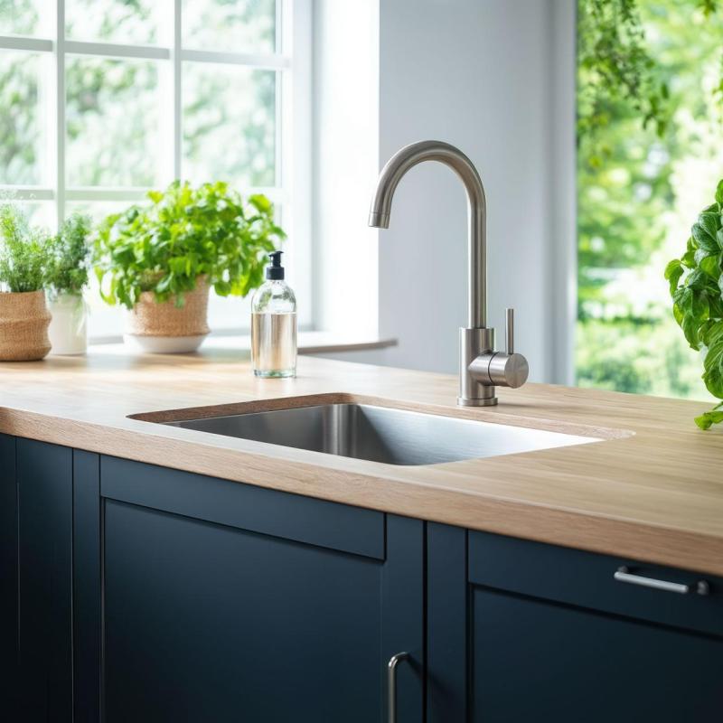 Quadri Coventry köksblandare matt krom med svängbar pip 1208956032