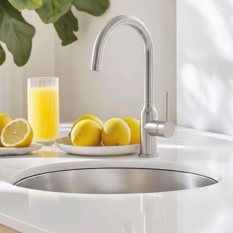 Quadri Stamford köksblandare krom med svängbar rund pip 1208956110