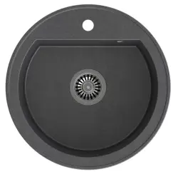 Quadri Norwich Antracit Granit Rund Diskho 51 cm Bänkskiva - 1208956316