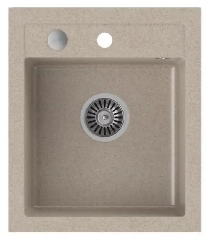 Quadri London granit sand beige diskho 43x50 cm med kranhål 1208956319