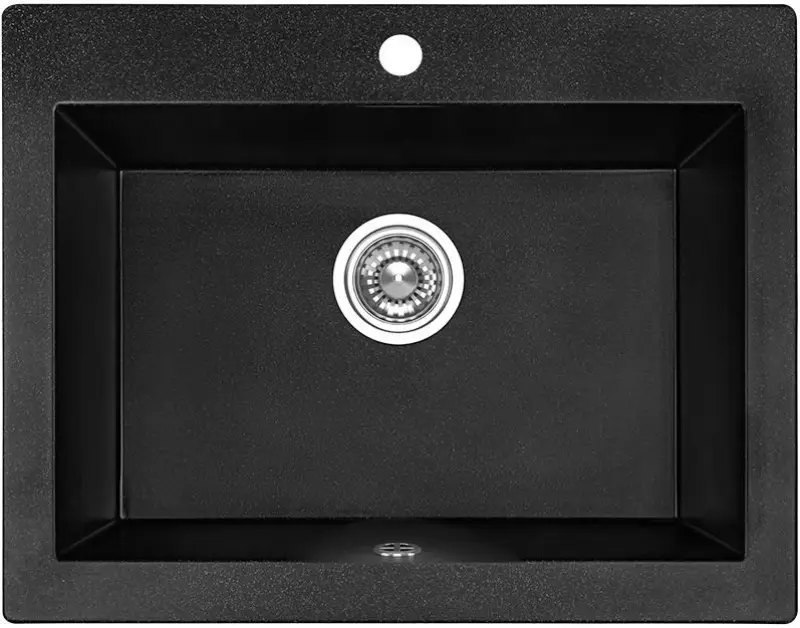 Aquadesign Farmhouse inbyggd eller ovanpåliggande granitho antracit 58x49cm 1208956330