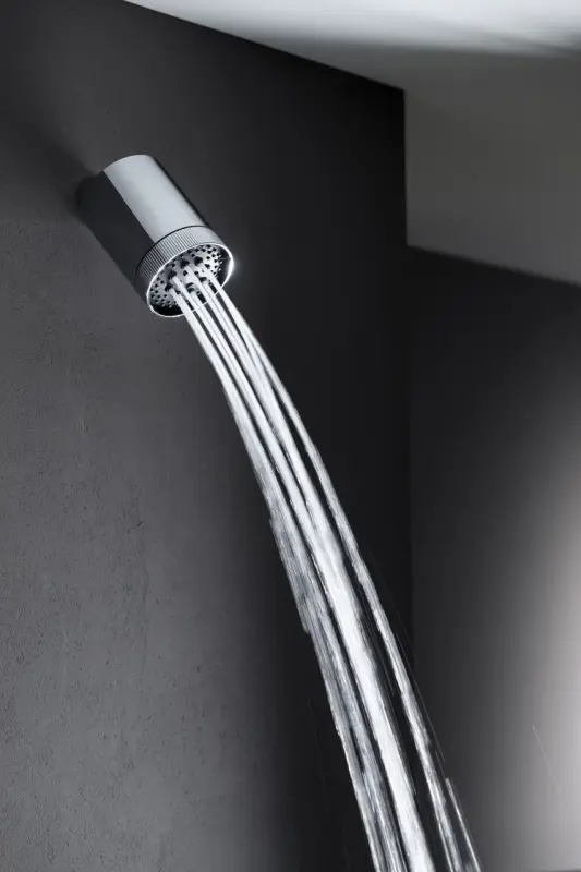 SB Round 316 Beam Multi-jet duschhuvud 10 cm rostfritt stål PVD borstad gun metal 1208956680