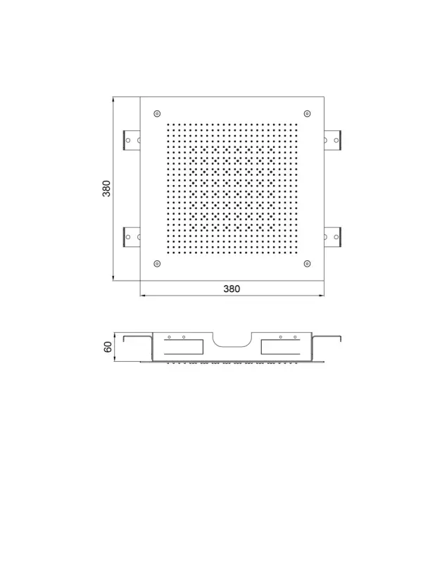 SB Square 316 Inbyggnadsregndusch Velvet Temptation Dubbelflöde Rostfritt Stål 1208956762